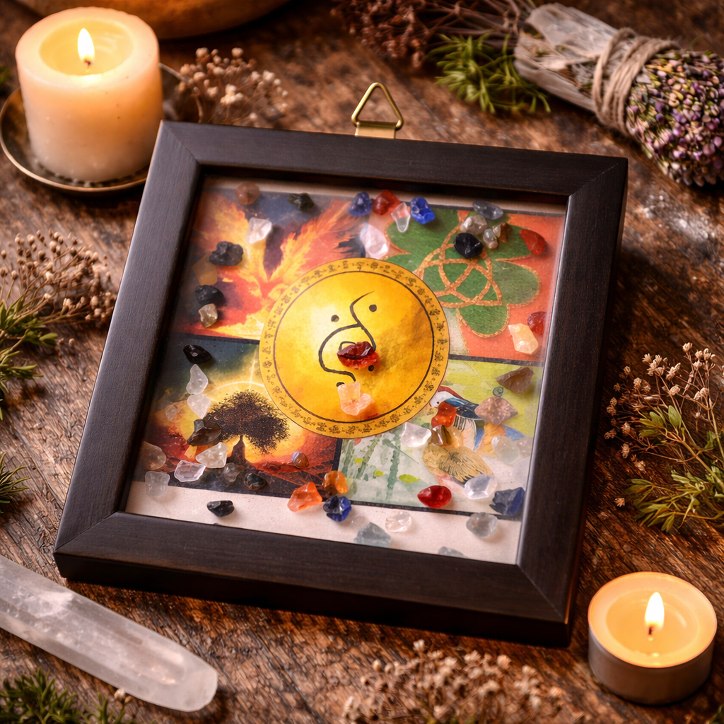 Wish Fulfilment Healing Crystal Frame / Coaster