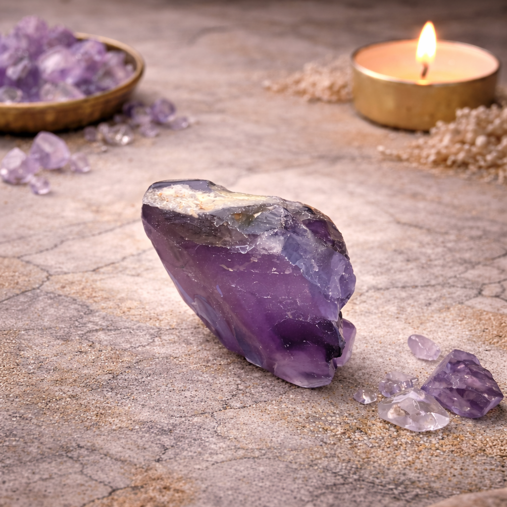 Amethyst Raw Stone | Happiness & Peace