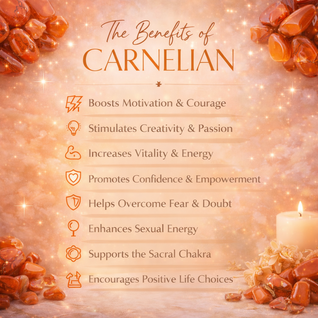 Carnelian Raw Stone | Confidence